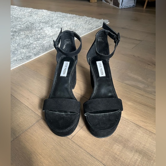 Robin Steve Madden black Heels 7.5 - Picture 2 of 5